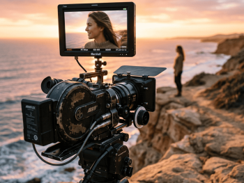 A Camera with a woman's face